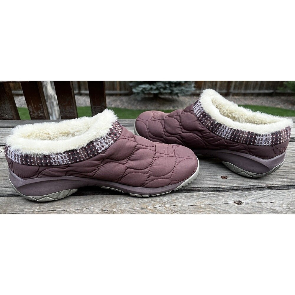 Merrell Encore Ice 4 Puff Women's 7.5 Faux Fur Lined Clogs Slip On Shoes J004866 - Picture 7 of 12